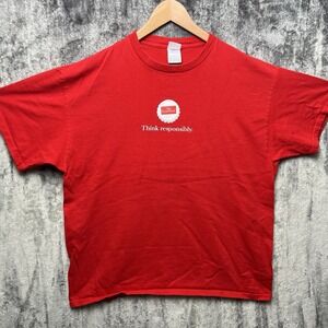 Vintage The Economist Shirt Size XL Think Responsibly Magizine Promo